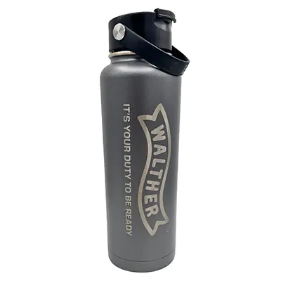 Rtic 40Oz Bottle, Graphite, Matte - Walther Logo