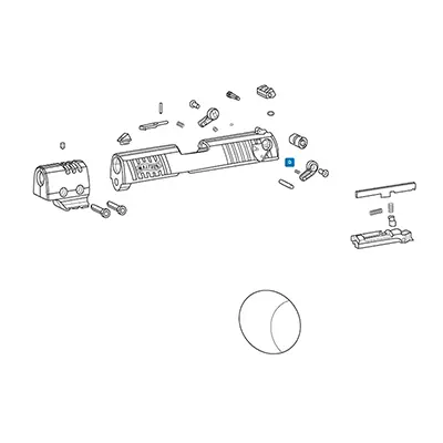 P22 / PK380 2.37MM BALL FOR SAFETY-OLDER PRODUCTION